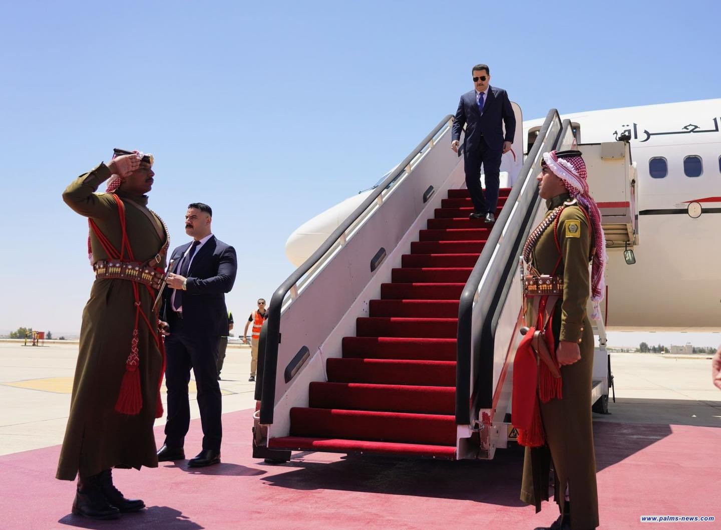 السوداني يصل للأردن للمشاركة في مؤتمر الاستجابة الإنسانية الطارئة في غزّة